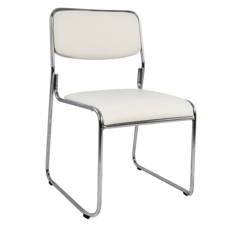 ΚΑΡΕΚΛΑ ΓΡΑΦΕΙΟΥ ΣΥΝΕΡΓΑΣΙΑΣ MABEL HM1019.02 ΣΕ ΧΡΩΜΑ ΛΕΥΚΟ 48,5x51,5x77Yεκ.