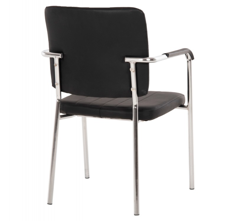 ΚΑΡΕΚΛΑ QUESTA ΜΕ ΜΠΡΑΤΣΑ HM1070.01 ΜΑΥΡΗ 54x62x84 εκ.