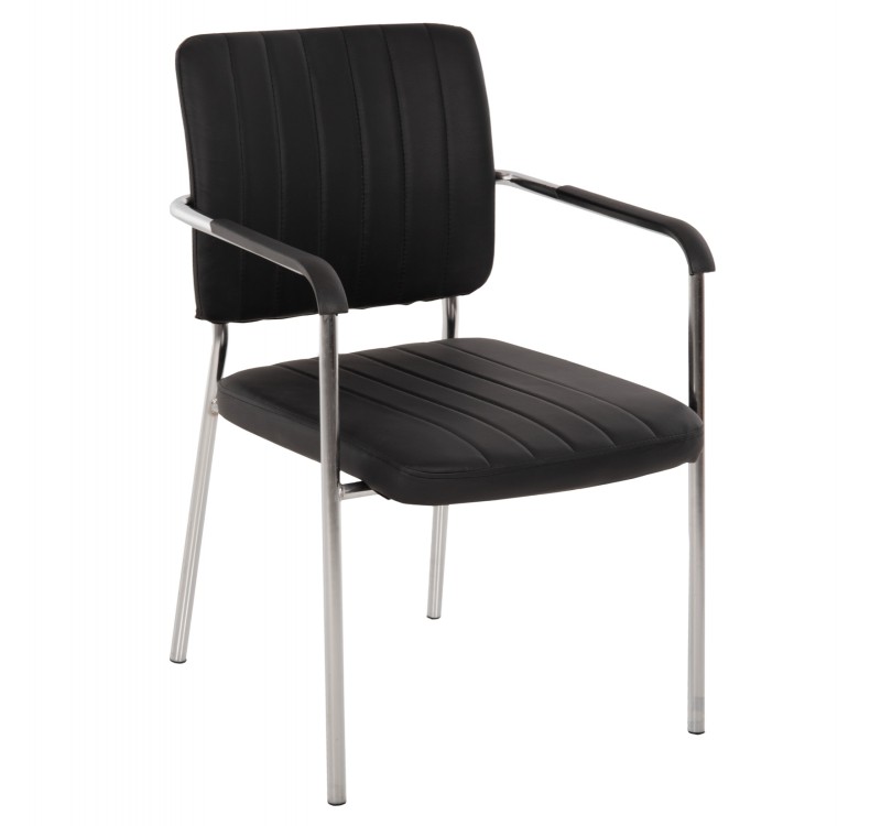 ΚΑΡΕΚΛΑ QUESTA ΜΕ ΜΠΡΑΤΣΑ HM1070.01 ΜΑΥΡΗ 54x62x84 εκ.