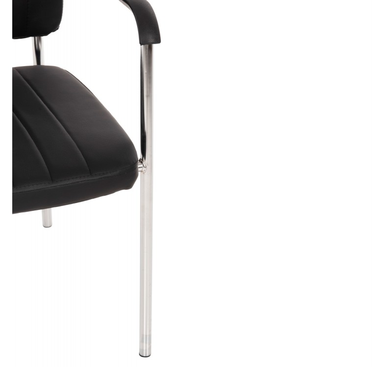 ΚΑΡΕΚΛΑ QUESTA ΜΕ ΜΠΡΑΤΣΑ HM1070.01 ΜΑΥΡΗ 54x62x84 εκ.