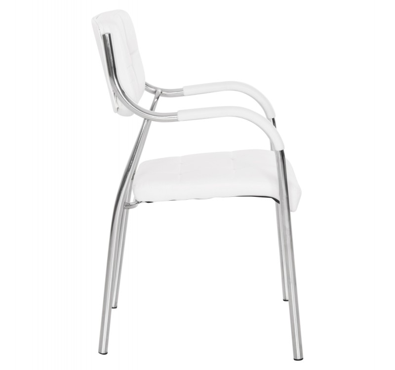 ΚΑΡΕΚΛΑ ΓΡΑΦΕΙΟΥ ΕΠΙΣΚΕΠΤΟΥ OBERON HM1018.02 ΑΣΠΡΟ PU 51x52x88Yεκ.