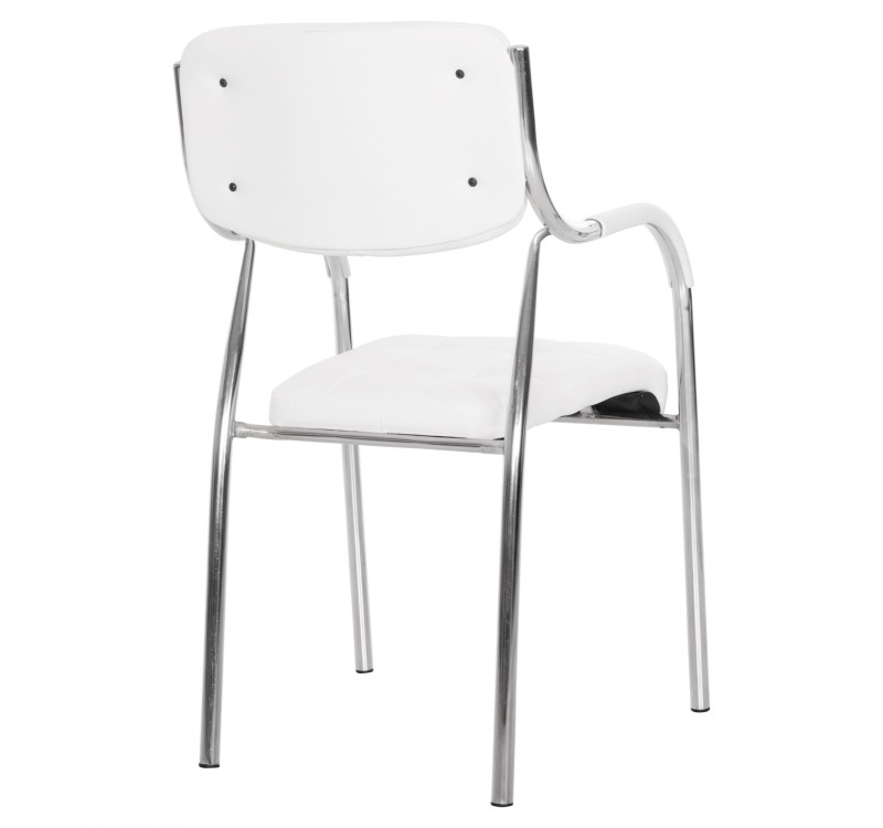 ΚΑΡΕΚΛΑ ΓΡΑΦΕΙΟΥ ΕΠΙΣΚΕΠΤΟΥ OBERON HM1018.02 ΑΣΠΡΟ PU 51x52x88Yεκ.