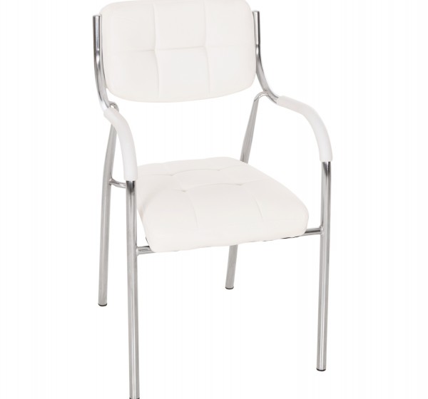 ΚΑΡΕΚΛΑ ΓΡΑΦΕΙΟΥ ΕΠΙΣΚΕΠΤΟΥ OBERON HM1018.02 ΑΣΠΡΟ PU 51x52x88Yεκ.