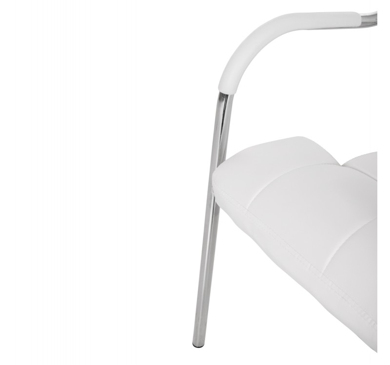 ΚΑΡΕΚΛΑ ΓΡΑΦΕΙΟΥ ΕΠΙΣΚΕΠΤΟΥ OBERON HM1018.02 ΑΣΠΡΟ PU 51x52x88Yεκ.