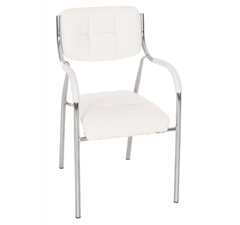 ΚΑΡΕΚΛΑ ΓΡΑΦΕΙΟΥ ΕΠΙΣΚΕΠΤΟΥ OBERON HM1018.02 ΑΣΠΡΟ PU 51x52x88Yεκ.