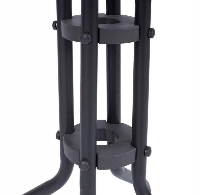 ΣΕΤ ΤΡΑΠΕΖΑΡΙΑΣ 3ΤΜΧ ΜΕ ΤΡΑΠΕΖΙ Φ70 & ΚΑΡΕΚΛΕΣ LEON ΓΚΡΙ HM5184.01