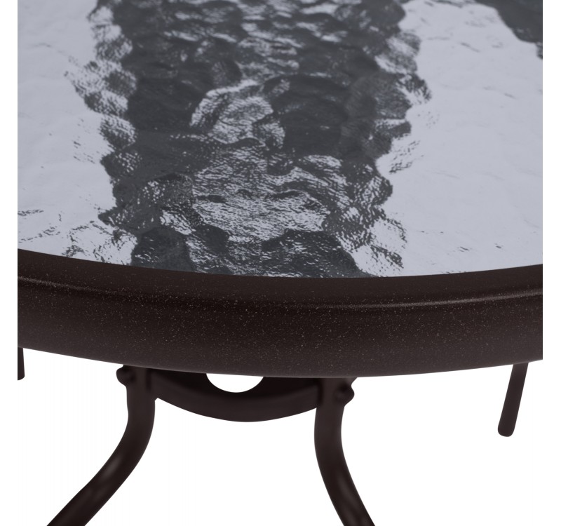 ΣΕΤ ΤΡΑΠΕΖΑΡΙΑΣ 3ΤΜΧ ΜΕ ΤΡΑΠΕΖΙ Φ70 & ΚΑΡΕΚΛΕΣ LEON ΚΑΦΕ HM5184.02