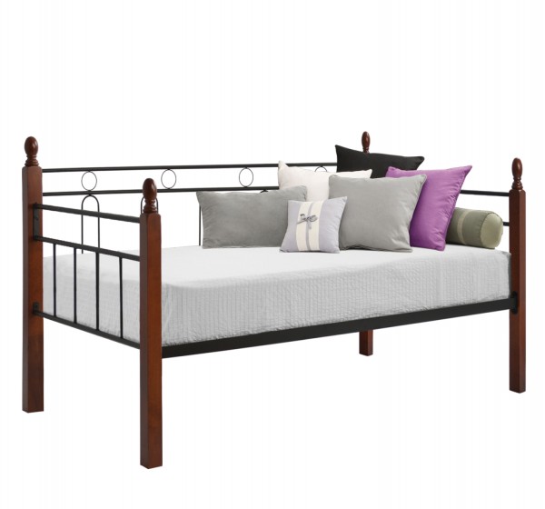 ΚΑΝΑΠΕΣ ΚΡΕΒΑΤΙ REVEN ΣΤΡΩΜΑ 90Χ190 εκ ΜΕΤΑΛΛΟ ΚΑΙ ΞΥΛΟ HM367