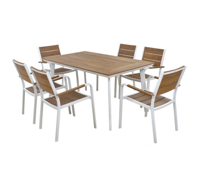 ΣΕΤ ΤΡΑΠΕΖΑΡΙΑΣ 7ΤΜΧ ΣΕ ΛΕΥΚΟ ΧΡΩΜΑ HM5240.01