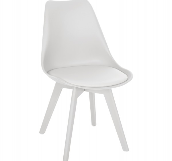 ΚΑΡΕΚΛΑ VEGAS HM0033.31 ΜΕ ΠΟΔΙ ΠΟΛΥΠΡΟΠΥΛΕΝΙΟΥ-PU- ΛΕΥΚΗ 47,5x55x82 εκ.