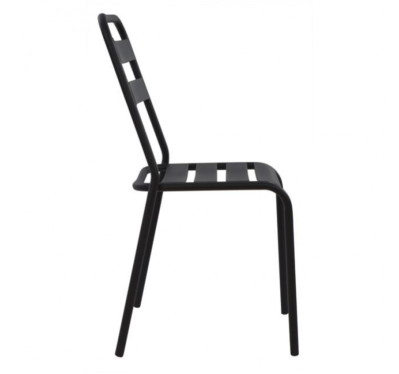 ΚΑΡΕΚΛΑ ΜΕΤΑΛΛΙΚΗ ΜΑΥΡΗ JASON HM5177.01 43x50x86cm