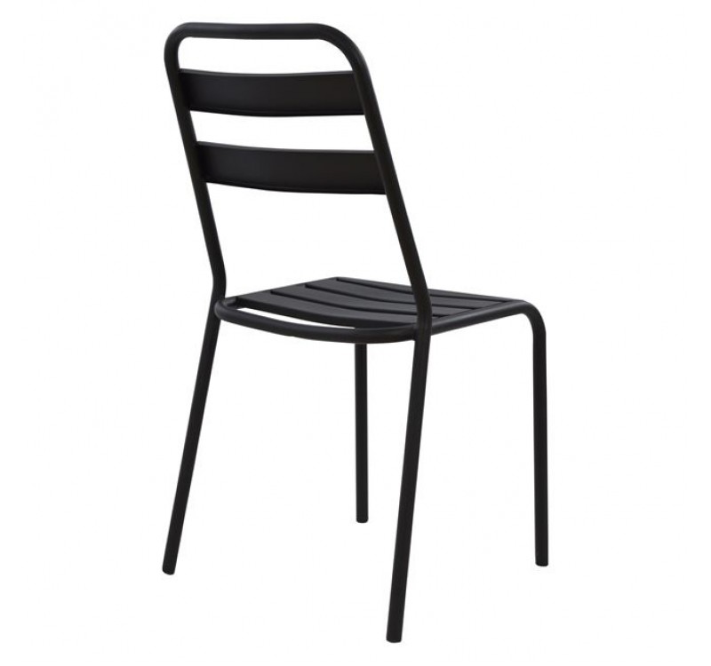 ΚΑΡΕΚΛΑ ΜΕΤΑΛΛΙΚΗ ΜΑΥΡΗ JASON HM5177.01 43x50x86cm