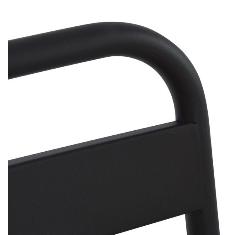 ΚΑΡΕΚΛΑ ΜΕΤΑΛΛΙΚΗ ΜΑΥΡΗ JASON HM5177.01 43x50x86cm