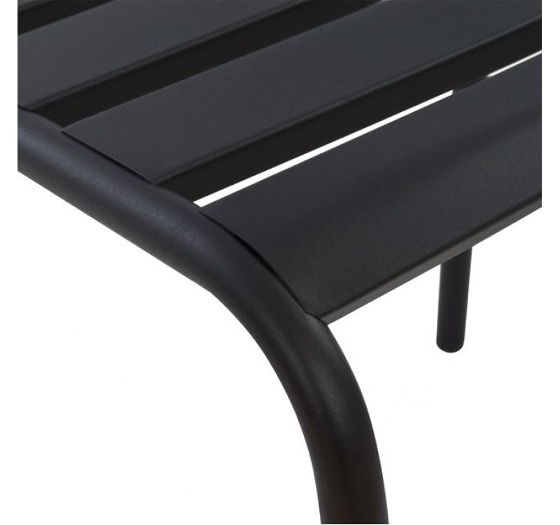 ΚΑΡΕΚΛΑ ΜΕΤΑΛΛΙΚΗ ΜΑΥΡΗ JASON HM5177.01 43x50x86cm