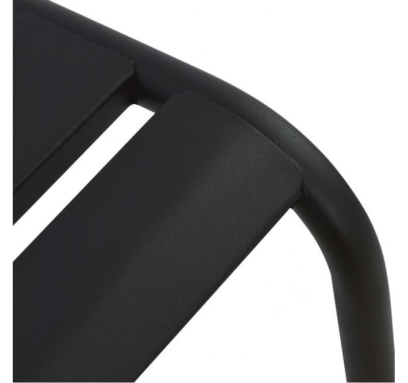 ΚΑΡΕΚΛΑ ΜΕΤΑΛΛΙΚΗ ΜΑΥΡΗ JASON HM5177.01 43x50x86cm