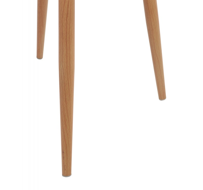 ΠΟΛΥΘΡΟΝΑ ΠΟΛΥΠΡΟΠΥΛΕΝΙΟΥ ΛΕΥΚΗ ΜΕ ΜΕΤΑΛΛΙΚΑ ΠΟΔΙΑ ΑΠΟΜΙΜΗΣΗ ΞΥΛΟΥ ARIADNE HM8001.01 62,5x56x80 εκ.