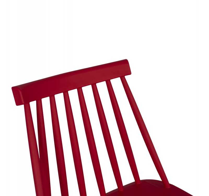 ΚΑΡΕΚΛΑ ΤΡΑΠΕΖΑΡΙΑΣ HM8052.07 VANESSA ΚΟΚΚΙΝΗ ΜΕ ΜΕΤΑΛΛΙΚΑ ΠΟΔΙΑ 42,5x47x81,5 εκ.