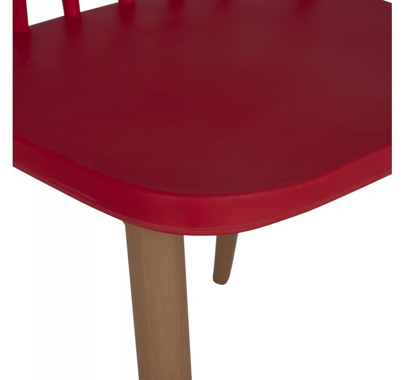 ΚΑΡΕΚΛΑ ΤΡΑΠΕΖΑΡΙΑΣ HM8052.07 VANESSA ΚΟΚΚΙΝΗ ΜΕ ΜΕΤΑΛΛΙΚΑ ΠΟΔΙΑ 42,5x47x81,5 εκ.