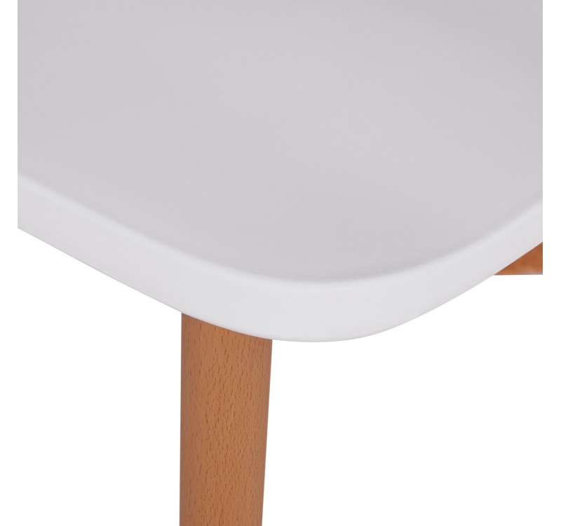 ΚΑΡΕΚΛΑ ΤΡΑΠΕΖΑΡΙΑΣ HM8052.01 VANESSA ΛΕΥΚΗ ΜΕ ΜΕΤΑΛΛΙΚΑ ΠΟΔΙΑ 43x46,5x82 εκ.