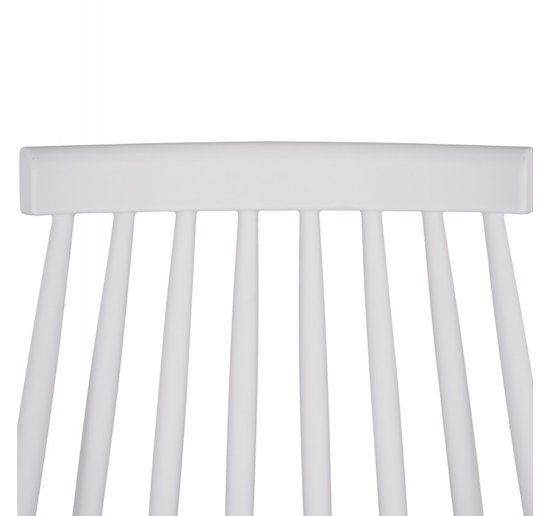 ΚΑΡΕΚΛΑ ΤΡΑΠΕΖΑΡΙΑΣ HM8052.01 VANESSA ΛΕΥΚΗ ΜΕ ΜΕΤΑΛΛΙΚΑ ΠΟΔΙΑ 43x46,5x82 εκ.