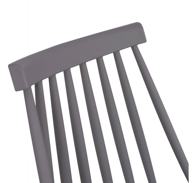 ΚΑΡΕΚΛΑ ΤΡΑΠΕΖΑΡΙΑΣ HM8052.10 VANESSA ΓΚΡΙ ΜΕ ΜΕΤΑΛΛΙΚΑ ΠΟΔΙΑ 43x46,5x82 εκ.