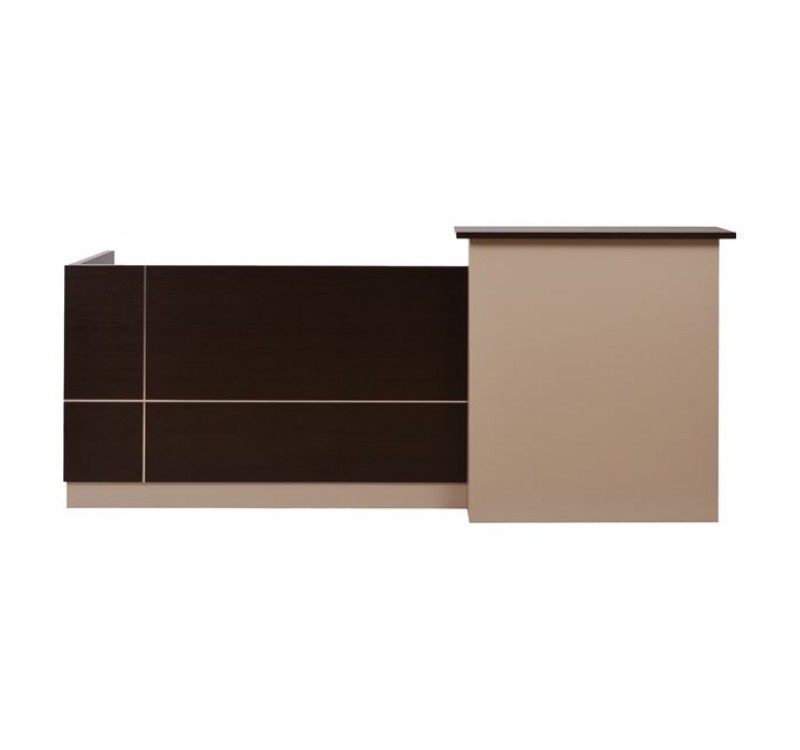 ΓΡΑΦΕΙΟ ΥΠΟΔΟΧΗΣ DALTON HM2068.01 ΜΕΛΑΜΙΝΗ ΣΕ WENGE-ΜΠΕΖ 240x80x106Υεκ.