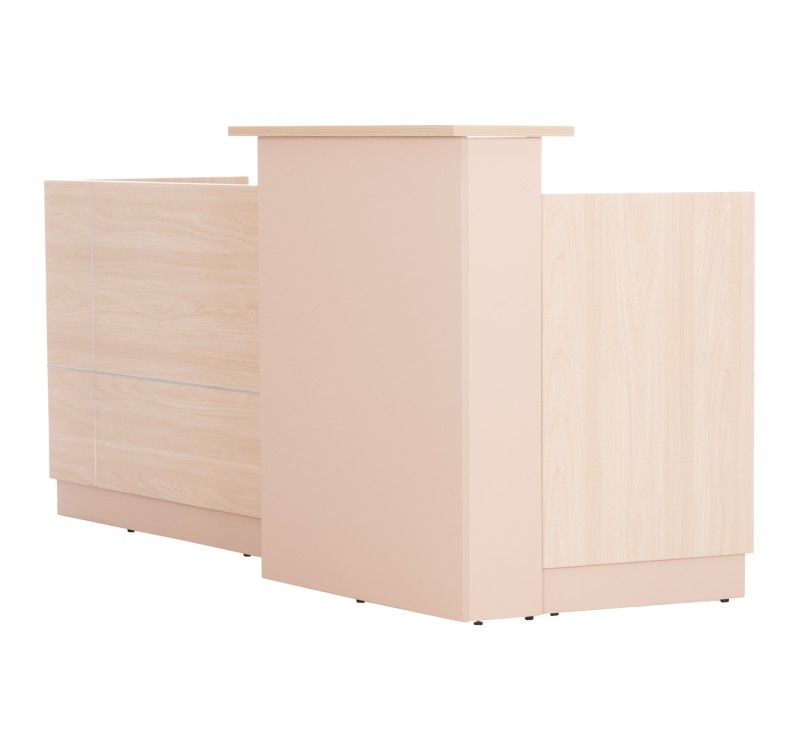 ΓΡΑΦΕΙΟ ΥΠΟΔΟΧΗΣ DALTON HM2068.02 ΜΕΛΑΜΙΝΗ ΣΕ SONAMA-ΜΠΕΖ 240x80x106Υεκ.