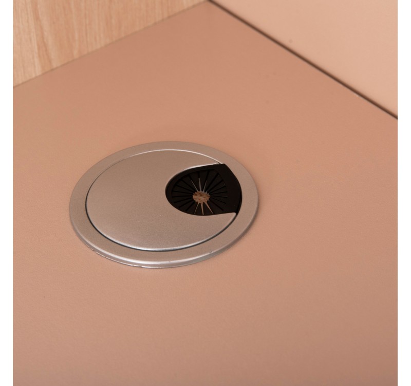 ΓΡΑΦΕΙΟ ΥΠΟΔΟΧΗΣ DALTON HM2068.02 ΜΕΛΑΜΙΝΗ ΣΕ SONAMA-ΜΠΕΖ 240x80x106Υεκ.