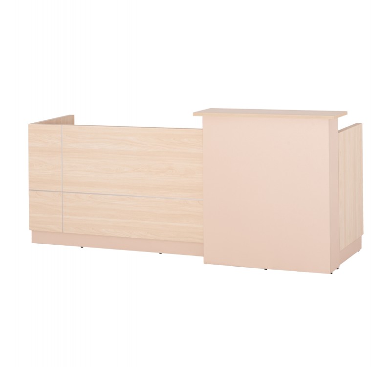 ΓΡΑΦΕΙΟ ΥΠΟΔΟΧΗΣ DALTON HM2068.02 ΜΕΛΑΜΙΝΗ ΣΕ SONAMA-ΜΠΕΖ 240x80x106Υεκ.