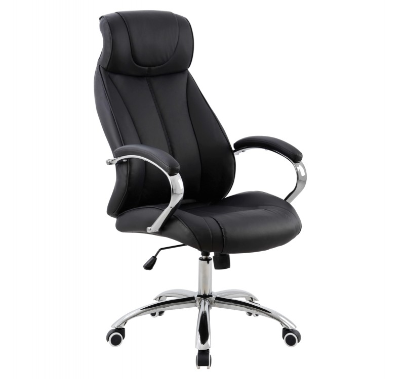 ΚΑΡΕΚΛΑ ΓΡΑΦΕΙΟΥ XAVIERE HM1096.01 ΜΑΥΡΗ 64x83x126cm