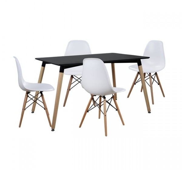 ΣΕΤ ΤΡΑΠΕΖΑΡΙΑΣ 5ΤΜΧ ΜΕ ΤΡΑΠΕΖΙ ΚΑΙ 4 ΚΑΡΕΚΛΕΣ HM10224 120x80x73 cm