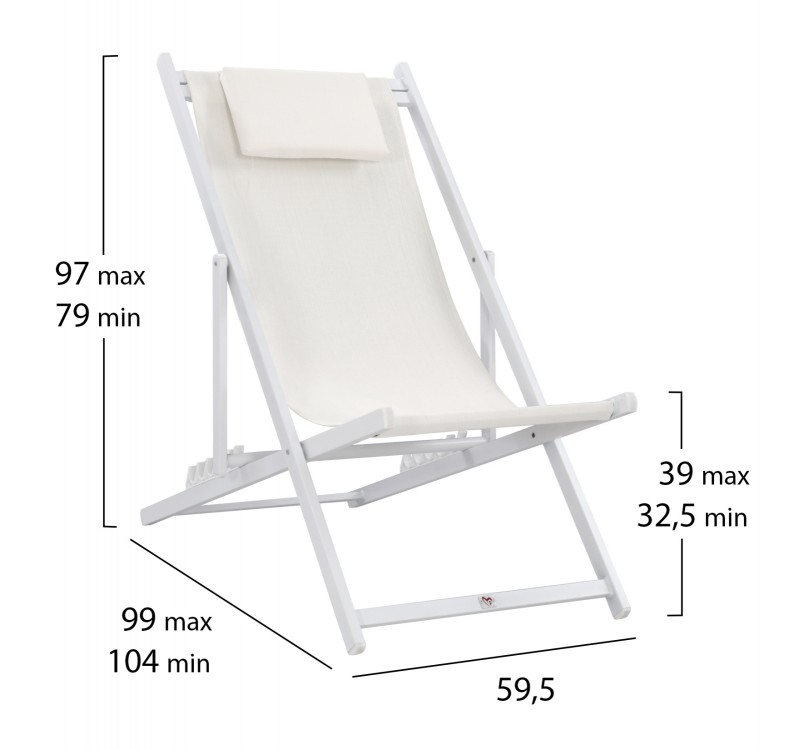 ΣΕΖΛΟΝΓΚ ΕΠΑΓΓΕΛΜΑΤΙΚΗ KEA HM5076.04 ΑΛΟΥΜΙΝΙΟ & TEXTILENE ΛΕΥΚΟ 59,5x102,5x94Υεκ