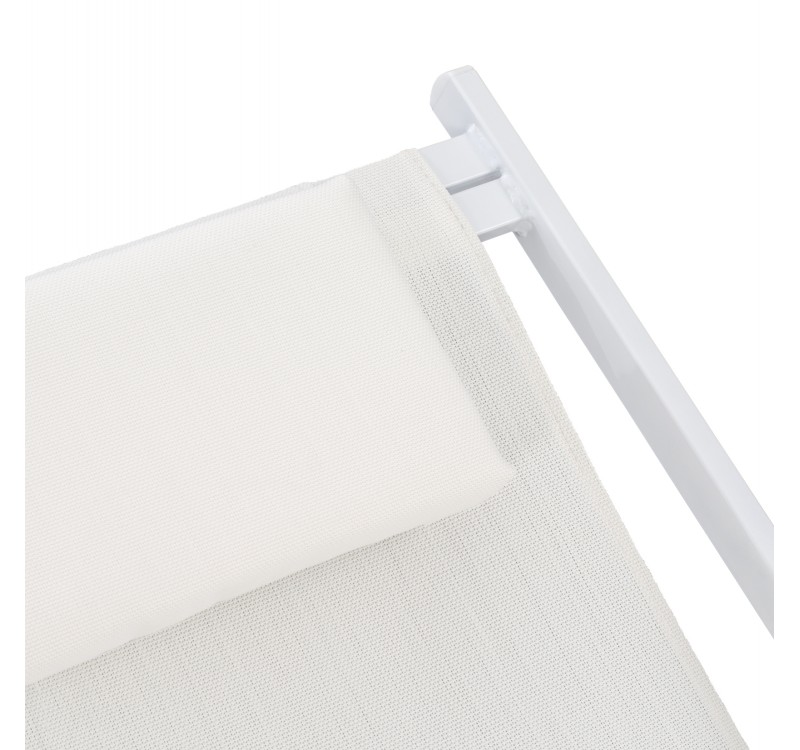 ΣΕΖΛΟΝΓΚ ΕΠΑΓΓΕΛΜΑΤΙΚΗ KEA HM5076.04 ΑΛΟΥΜΙΝΙΟ & TEXTILENE ΛΕΥΚΟ 59,5x102,5x94Υεκ