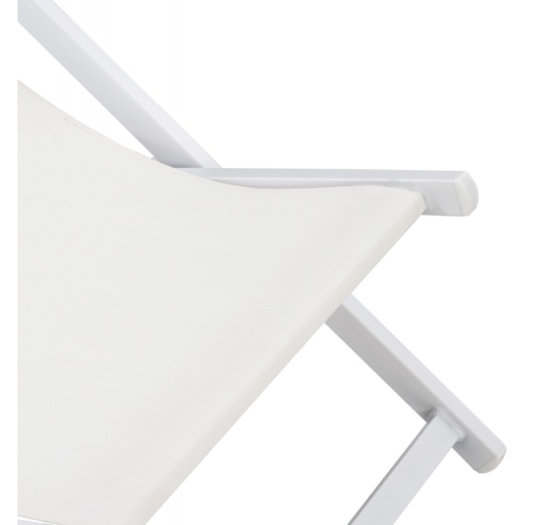 ΣΕΖΛΟΝΓΚ ΕΠΑΓΓΕΛΜΑΤΙΚΗ KEA HM5076.04 ΑΛΟΥΜΙΝΙΟ & TEXTILENE ΛΕΥΚΟ 59,5x102,5x94Υεκ