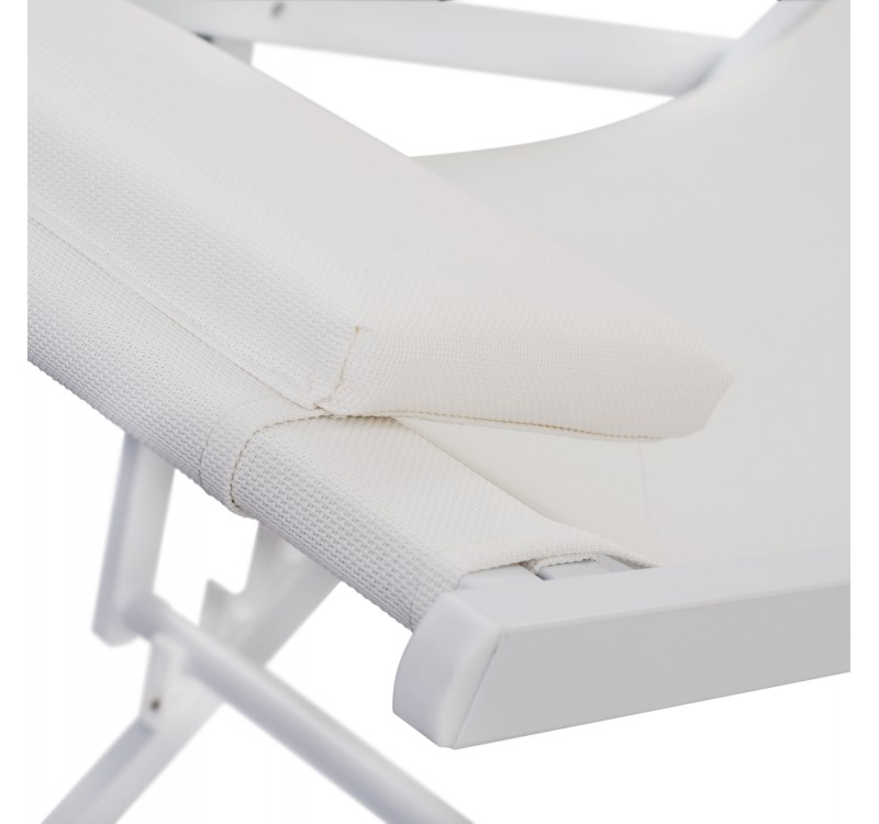 ΣΕΖΛΟΝΓΚ ΕΠΑΓΓΕΛΜΑΤΙΚΗ KEA HM5076.04 ΑΛΟΥΜΙΝΙΟ & TEXTILENE ΛΕΥΚΟ 59,5x102,5x94Υεκ