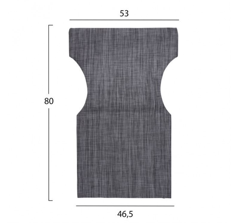 ΜΑΞΙΛΑΡΙ TEXTILENE 600gr/m2 2X1 ΓΚΡΙ ΓΙΑ ΠΟΛΥΘΡΟΝΑ ΣΚΗΝΟΘΕΤΗ HM5272.10 46.5Χ53Χ80Υεκ.