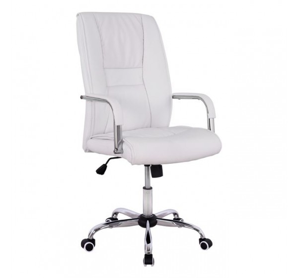 ΚΑΡΕΚΛΑ ΓΡΑΦΕΙΟΥ ANGEE HM1106.02 PU ΣΕ ΧΡΩΜΑ ΛΕΥΚΟ 58,5x70x120Yεκ
