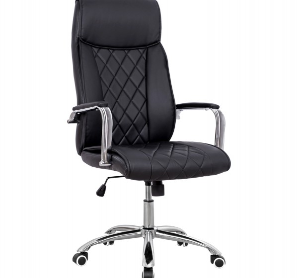 ΚΑΡΕΚΛΑ ΓΡΑΦΕΙΟΥ SHAILA HM1104.01 ΣΕ ΧΡΩΜΑ ΜΑΥΡΟ 64x68x(116-123)cm