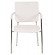 ΚΑΡΕΚΛΑ QUESTA ΜΕ ΜΠΡΑΤΣΑ HM1070.02 ΛΕΥΚΗ 56,5x59x85 cm