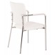 ΚΑΡΕΚΛΑ QUESTA ΜΕ ΜΠΡΑΤΣΑ HM1070.02 ΛΕΥΚΗ 56,5x59x85 cm