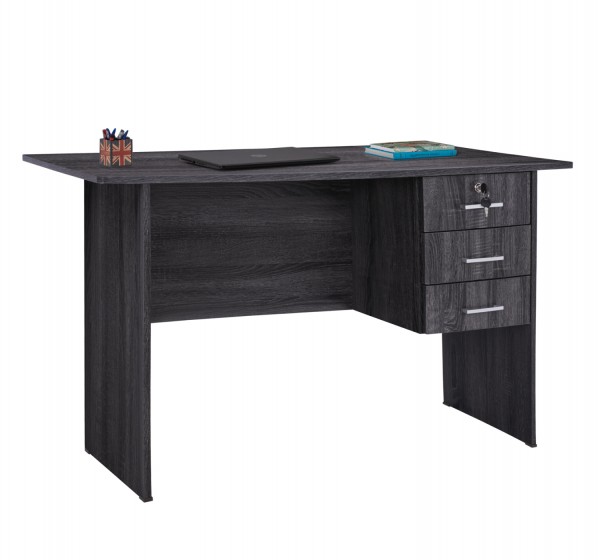 ΓΡΑΦΕΙΟ ΜΕ 3 ΣΥΡΤΑΡΙΑ HAYDEN HM2268.01 ΜΕΛΑΜΙΝΗ ΣΕ ΑΝΘΡΑΚΙ ΧΡΩΜΑ 120x60x75Υεκ
