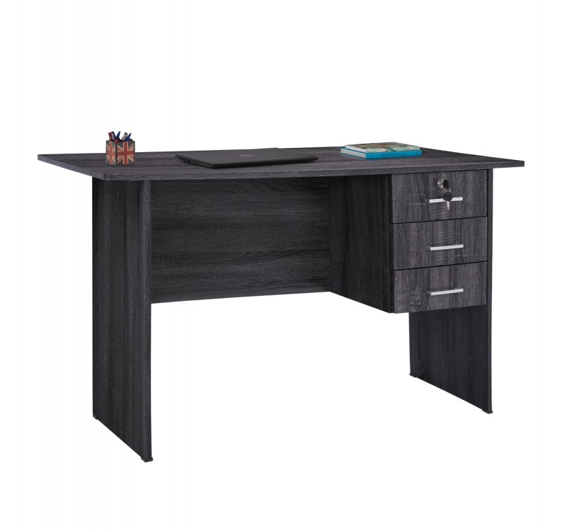 ΓΡΑΦΕΙΟ ΜΕ 3 ΣΥΡΤΑΡΙΑ HAYDEN HM2268.01 ΜΕΛΑΜΙΝΗ ΣΕ ΑΝΘΡΑΚΙ ΧΡΩΜΑ 120x60x75Υεκ