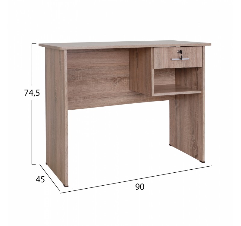 ΓΡΑΦΕΙΟ ΜΕΛΑΜΙΝΗΣ HAYDEN ΜΕ ΣΥΡΤΑΡΙ HM2283.02  SONAMA 90X45X74,5Y
