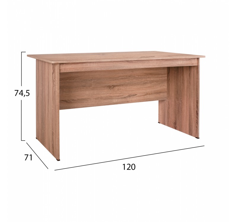 ΓΡΑΦΕΙΟ ΜΕΛΑΜΙΝΗΣ HAYDEN 120x71x74,5 HM2285.02 ΣΕ ΧΡΩΜΑ SONAMA