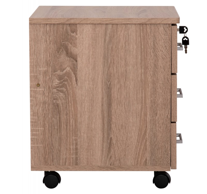 ΣΥΡΤΑΡΙΕΡΑ ΓΡΑΦΕΙΟΥ HAYDEN HM2282.02 ΣΕ SONAMA ΧΡΩΜΑ 39.5x40x46.5Υεκ