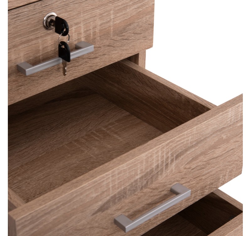ΣΥΡΤΑΡΙΕΡΑ ΓΡΑΦΕΙΟΥ HAYDEN HM2282.02 ΣΕ SONAMA ΧΡΩΜΑ 39.5x40x46.5Υεκ