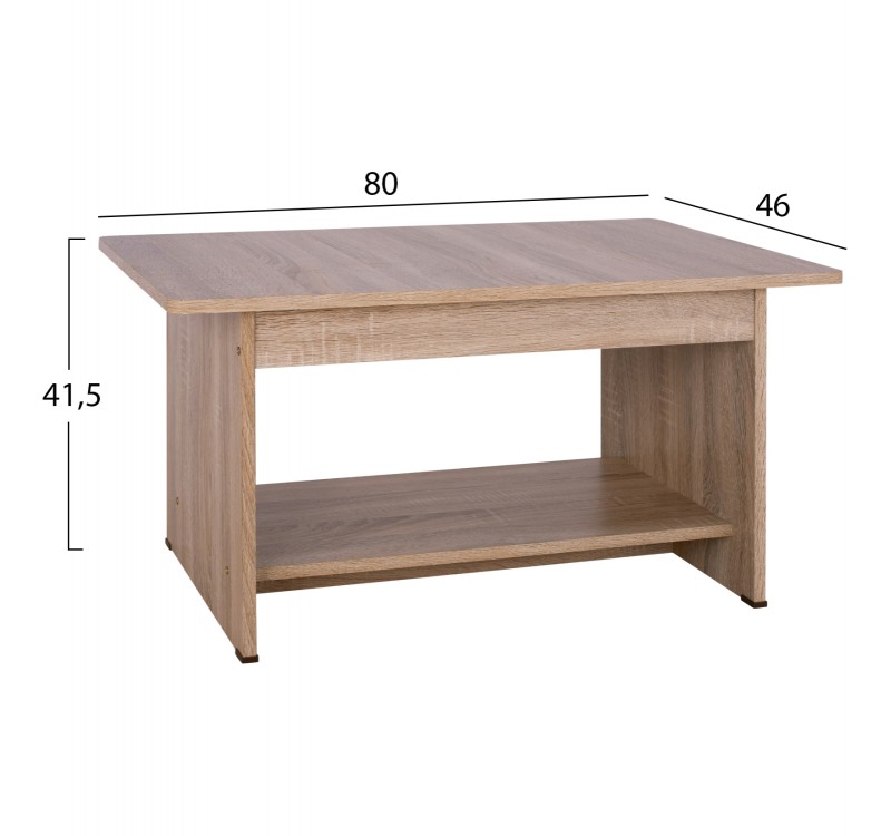 ΤΡΑΠΕΖΑΚΙ ΣΑΛΟΝΙΟΥ HAYDEN HM2286.02 ΣΕ ΧΡΩΜΑ SONAMA 80x46x41,5