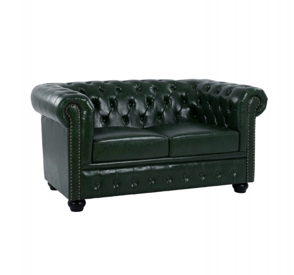 ΚΑΝΑΠΕΣ 2ΘΕΣΙΟΣ T.CHESTERFIELD HM3010.08 ΤΕΧΝΟΔΕΡΜΑ ΚΥΠΑΡΙΣΣΙ 150x90x72 εκ.