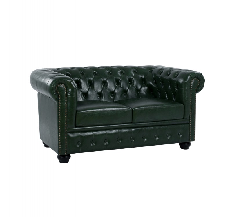 ΚΑΝΑΠΕΣ 2ΘΕΣΙΟΣ T.CHESTERFIELD HM3010.08 ΤΕΧΝΟΔΕΡΜΑ ΚΥΠΑΡΙΣΣΙ 150x90x72 εκ.