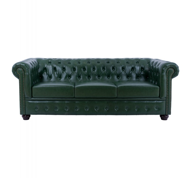 ΚΑΝΑΠΕΣ 3ΘΕΣΙΟΣ T.CHESTERFIELD HM3009.08 ΤΕΧΝΟΔΕΡΜΑ ΚΥΠΑΡΙΣΣΙ 208x90x73 εκ.